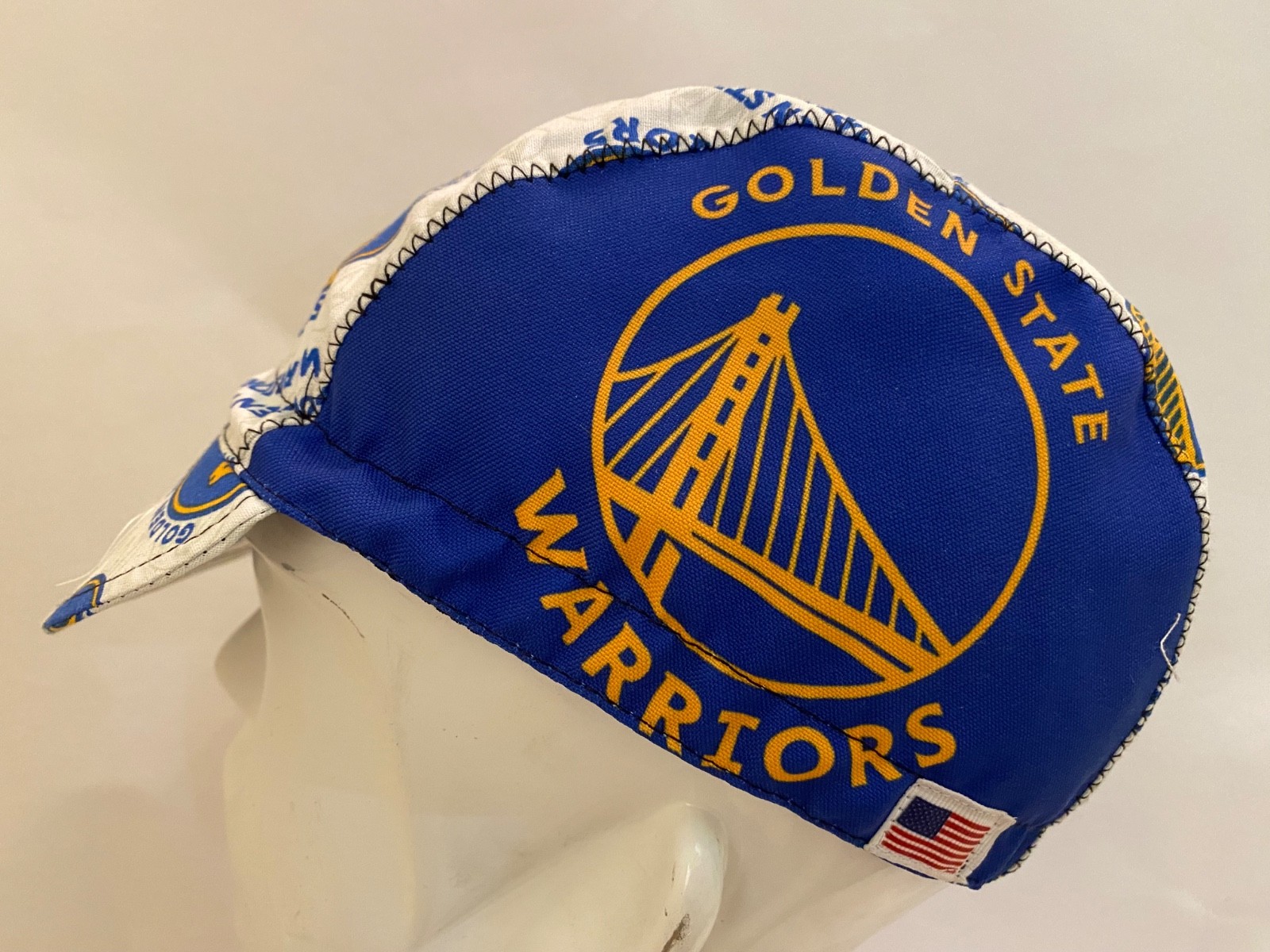 Golden state cycling cap handmade in USA