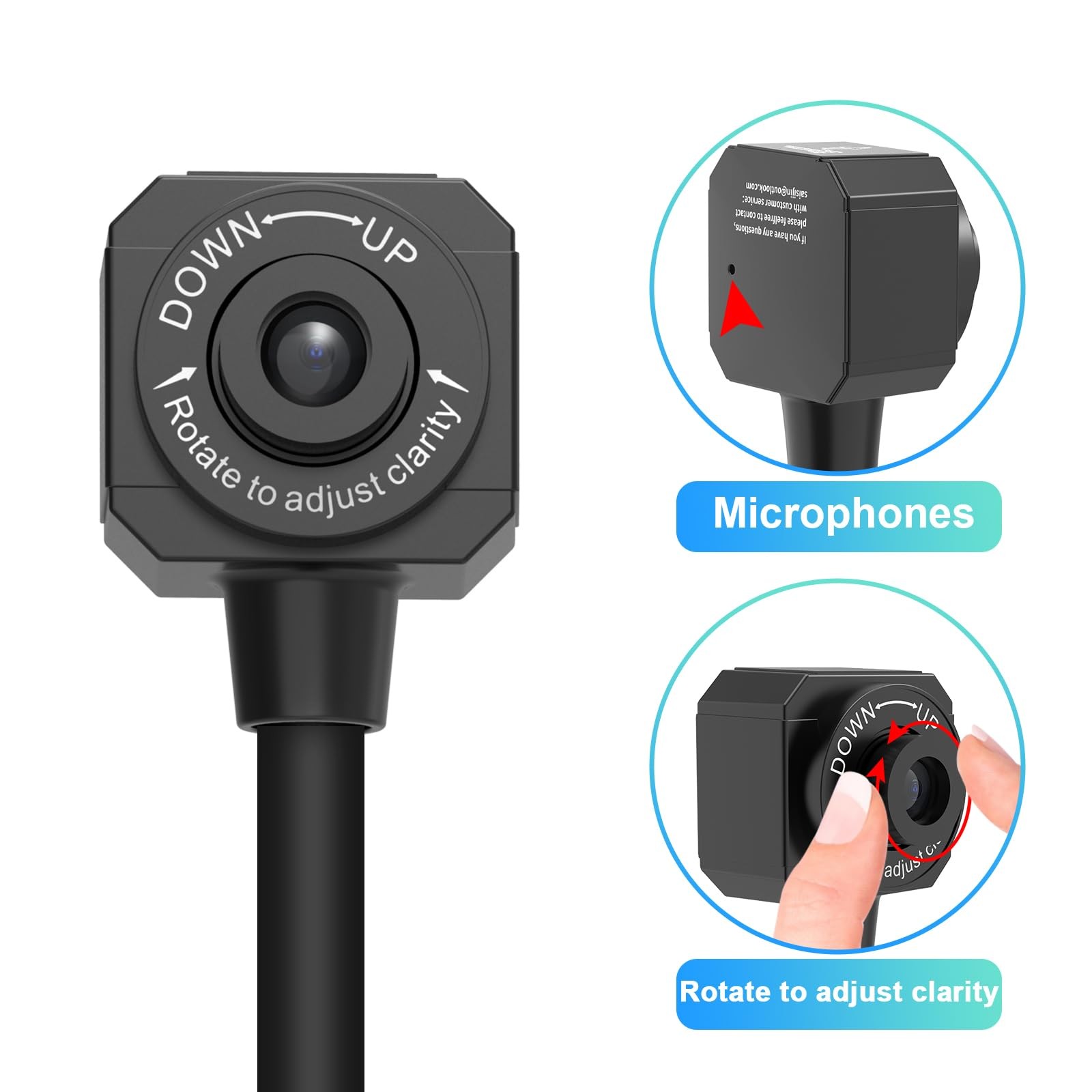 USB Document Camera for Teachers, Webcam for Distance Learning,Manual Focus Came