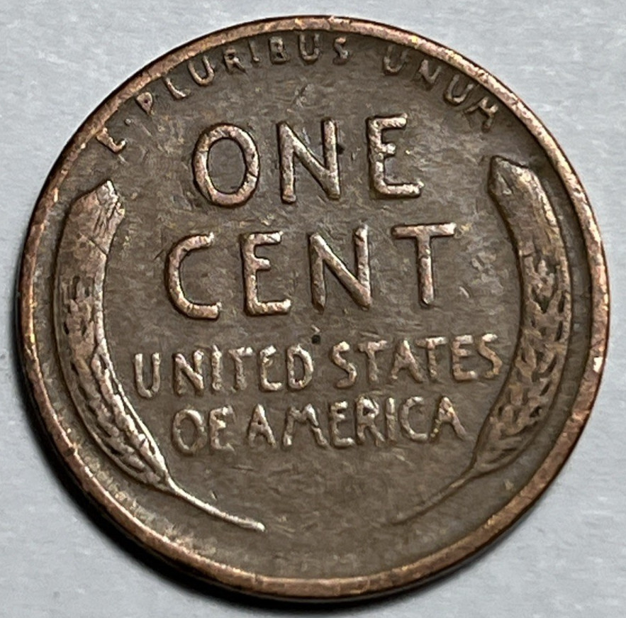 1944 D Wheat Penny Error 4 Touching 4 Date Error