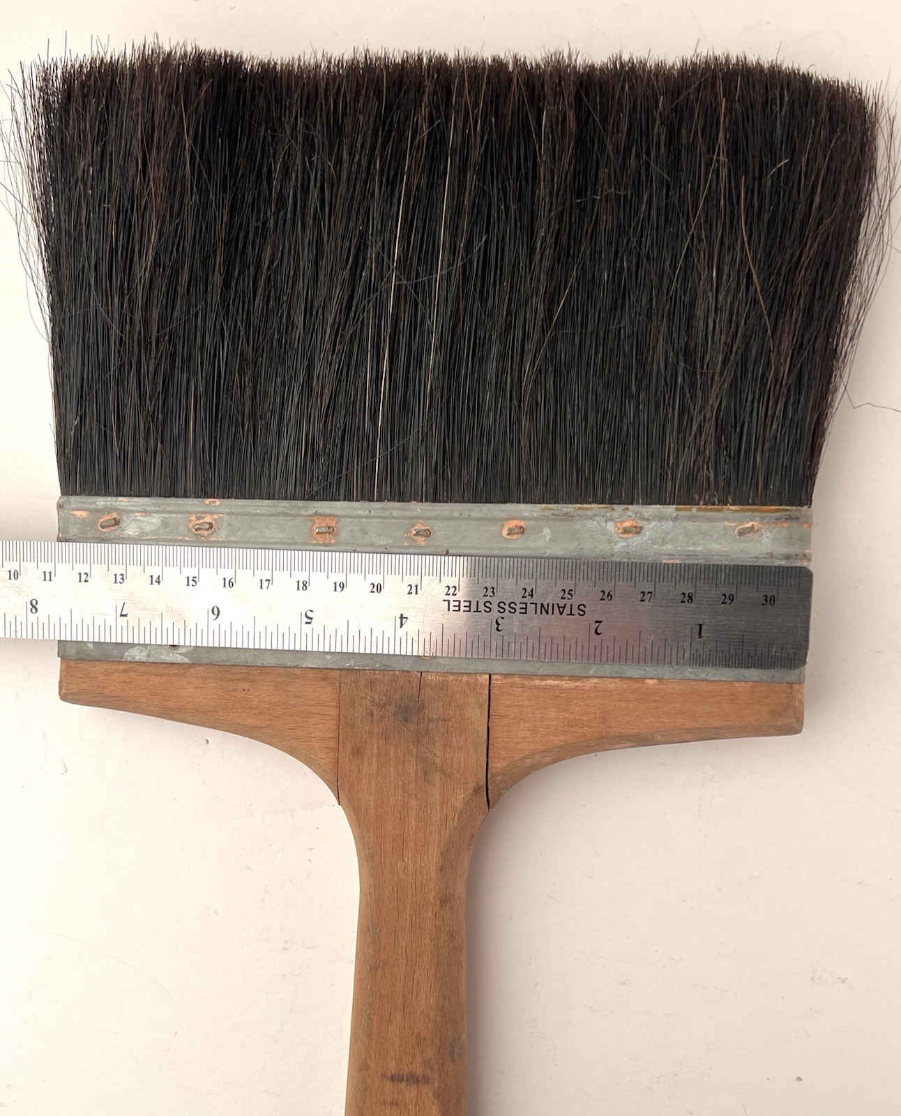 Large VTG Paint Brushes 7" Sherwin Williams 8" Vulcanized Rubber Steampunk Decor