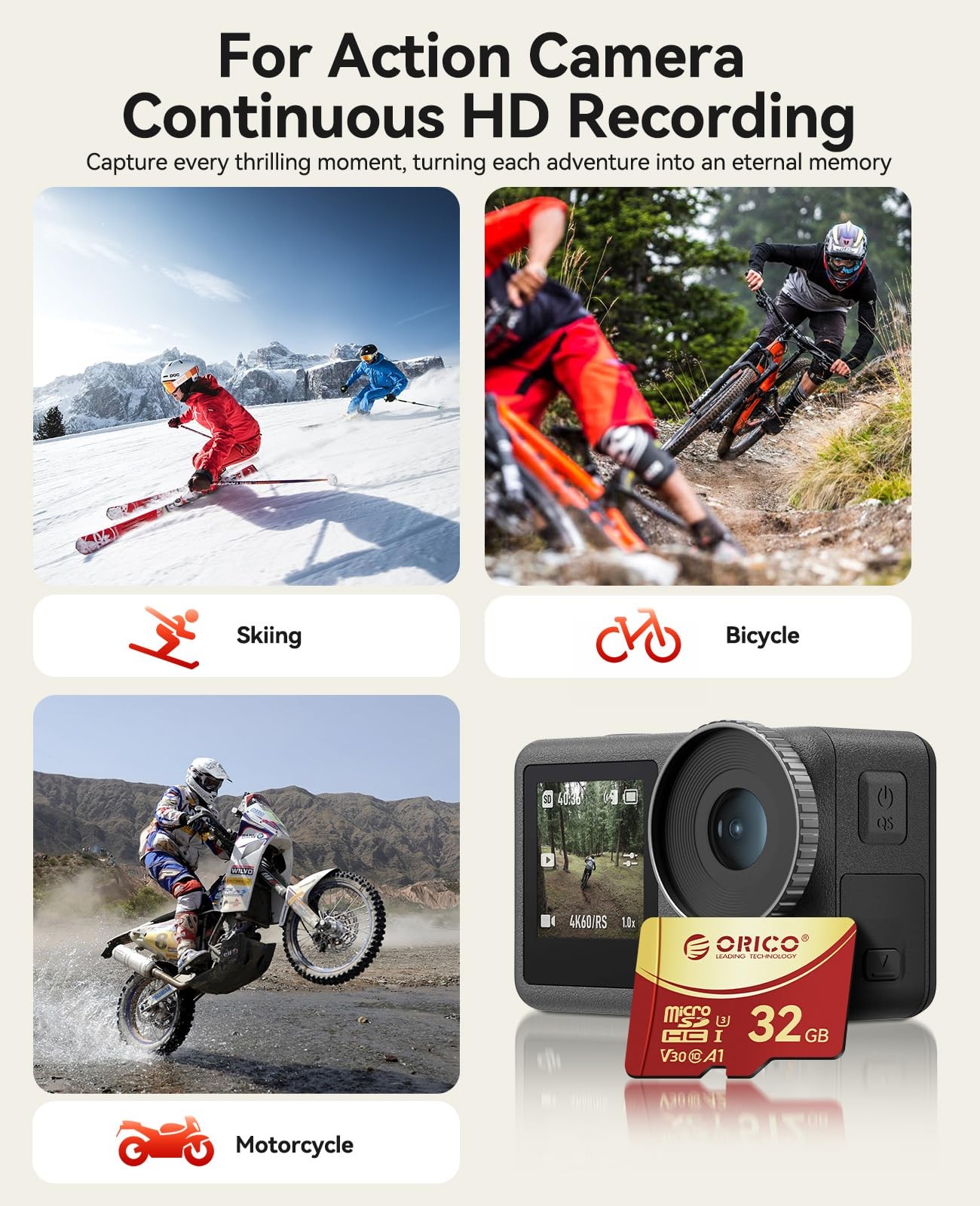 32GB 2 Pack Micro SDHC UHS-I Memory Card, 100MB/s, 4K UHD Recoding, U3, Class...
