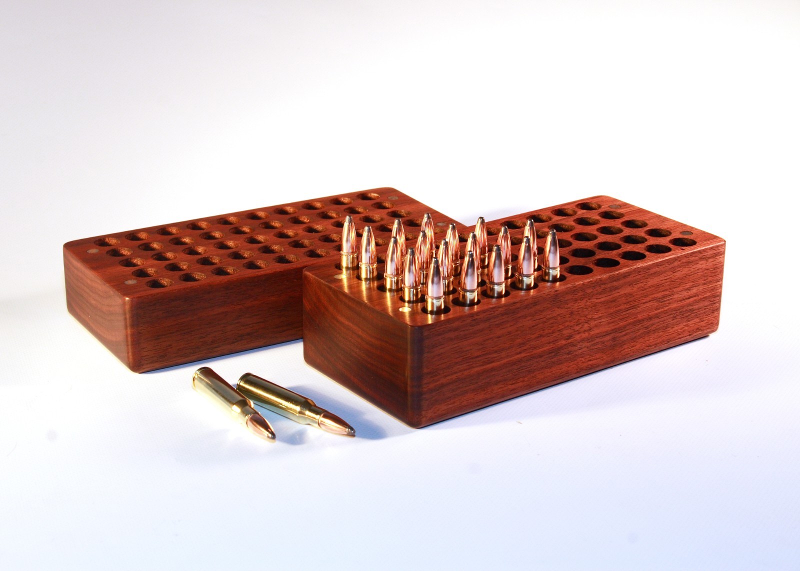 50 Rd Walnut Ammo Box For 6mm PPC 6.5 Grendel 6 ARC 224 Valkyrie