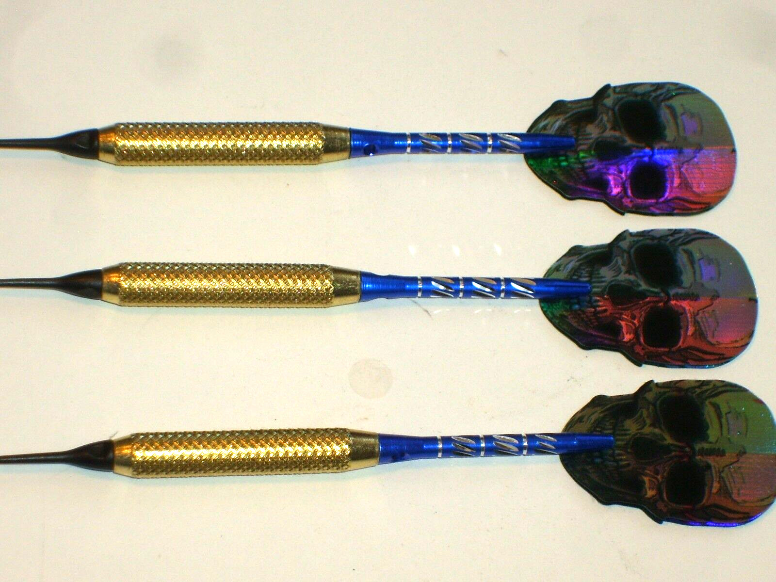 Soft Tip Darts 18 Gram Knurled Brass with Aluminum Shafts, New #961