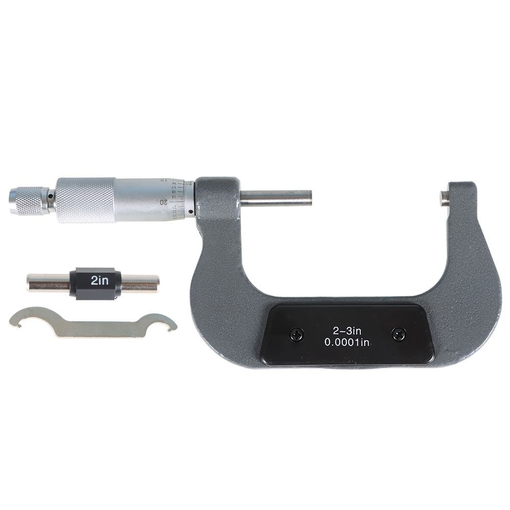 Outside Micrometer 2-3" & 0.0001" Carbide Tipped Precision Micrometer