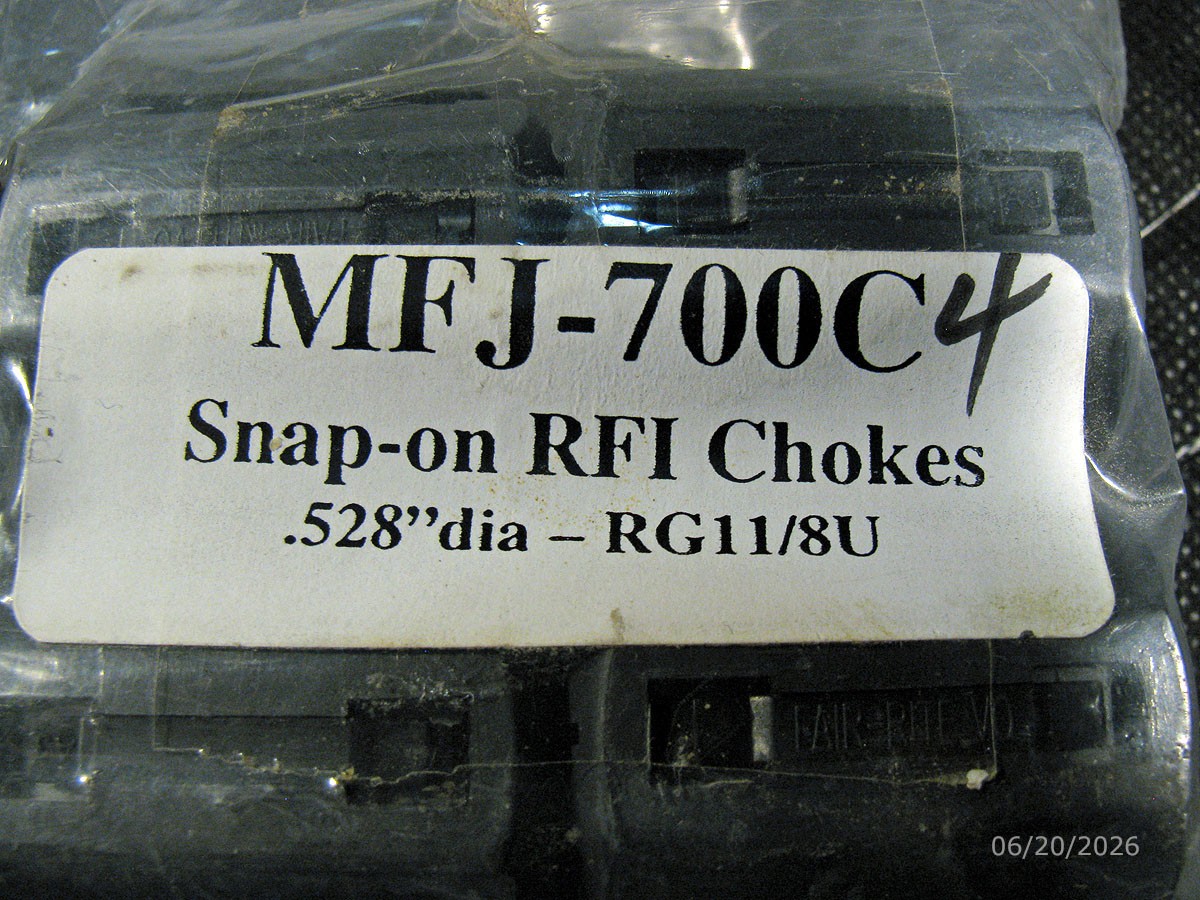 MFJ-700C4 Snap-On RFI Chokes