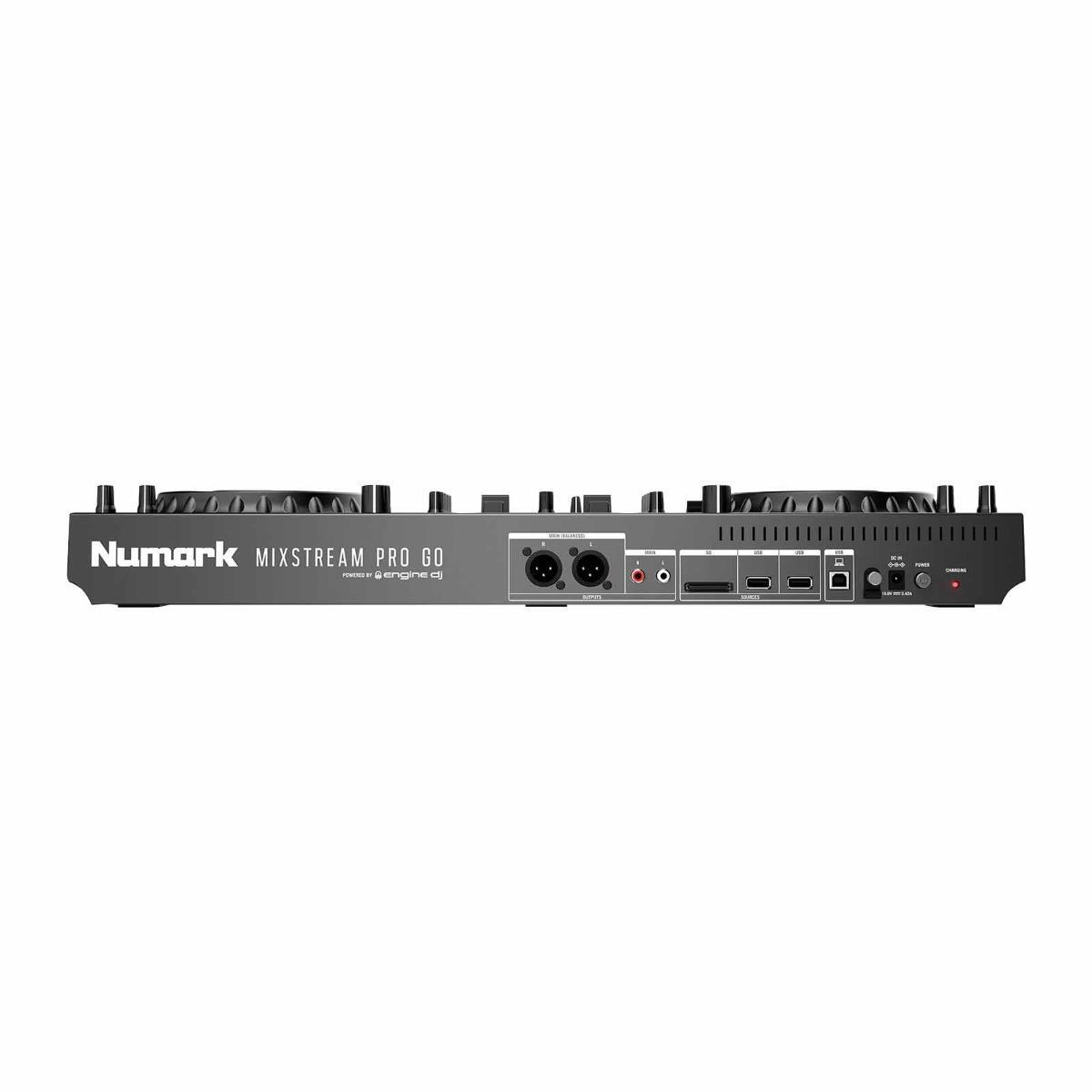 Numark MIXSTREAM PRO GO Streaming Battery Powered DJ Controller w Black Case