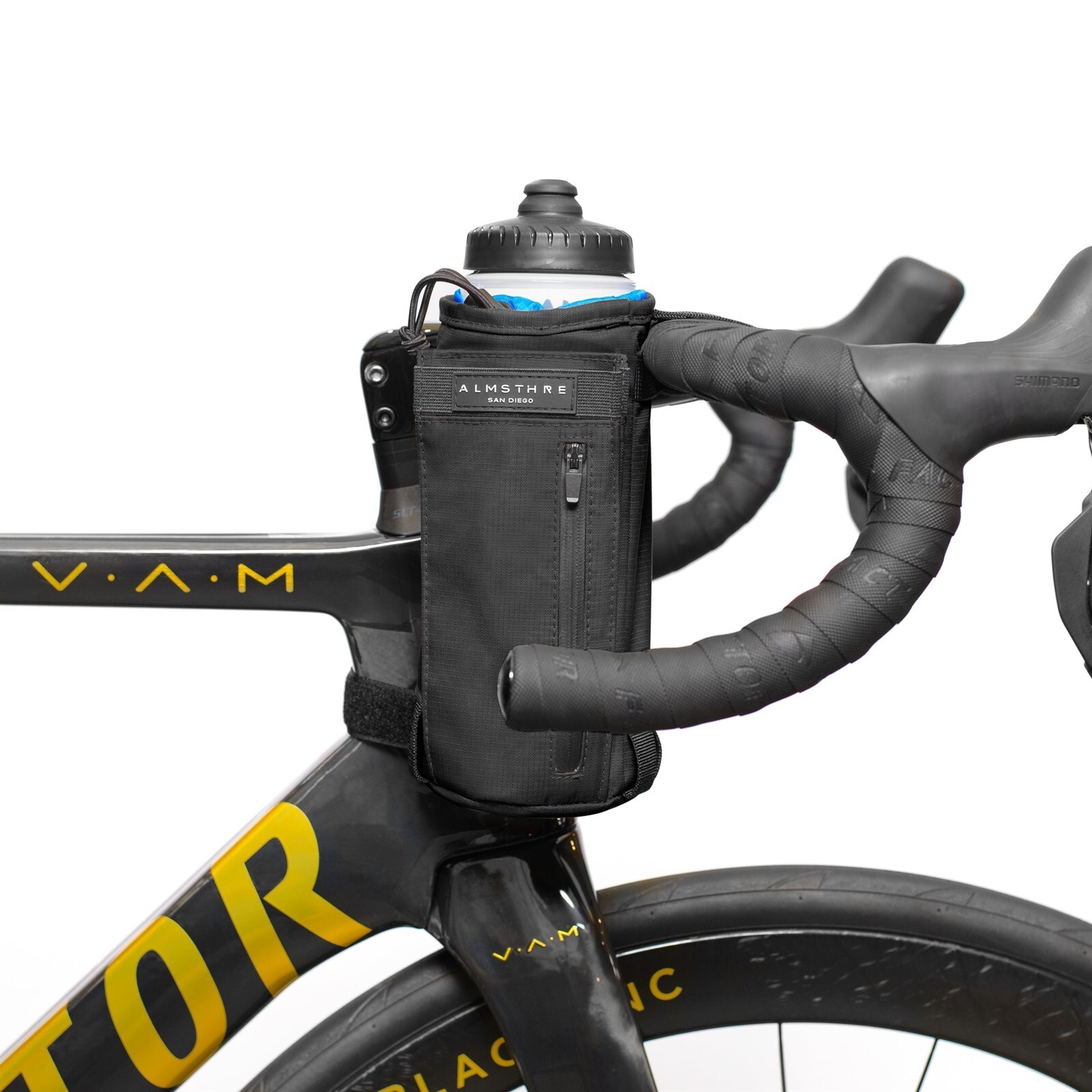 ALMSTHRE Stem Bag Cycling Beverage Holder : MIDNIGHT BLACK