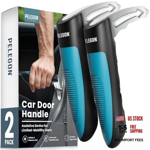 Car Door Handle for Elderly () Car Cane Assist Handle with Anti-Slip 2 Pack