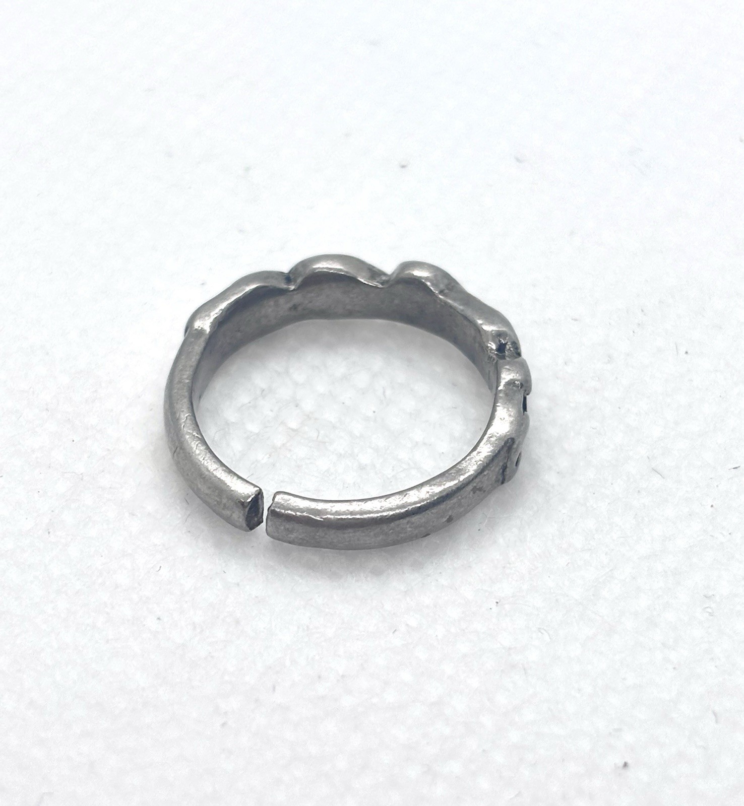 Waves Tropical Beach Design Toe Ring Sterling Silver Size Adjustable