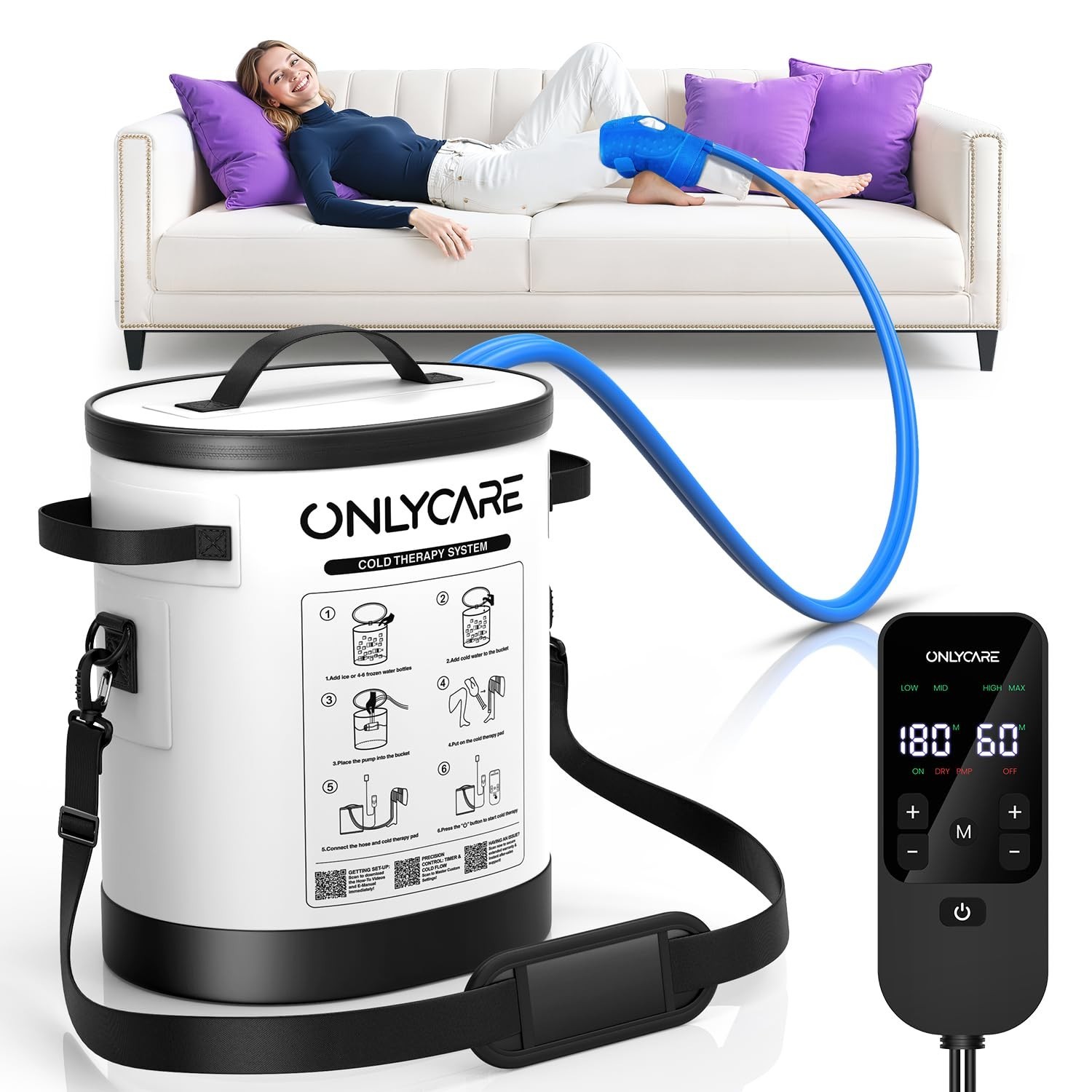 Cold Therapy Machine Program Timer Ice Knee After Surgery Portable