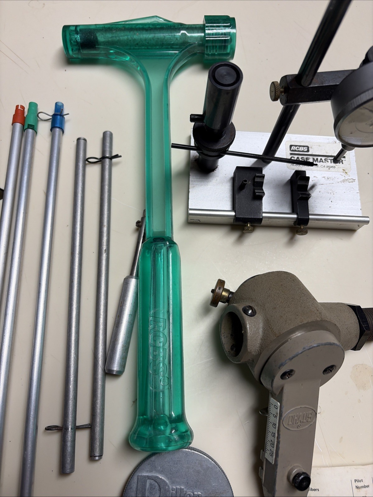 Reloading Tools Case Master Scale Powder Measure And More!