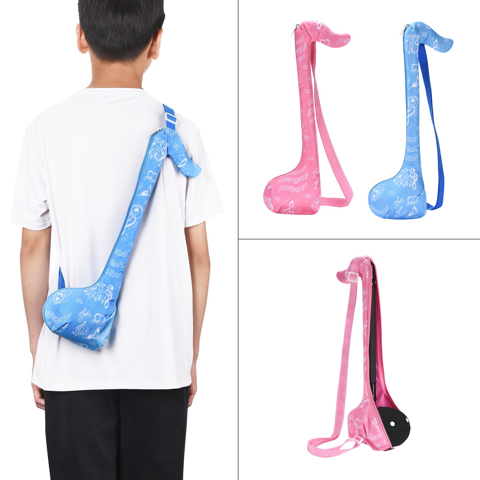 Pink/Blue Storage Bag for Otamatone Electric Tadpoles (Musical Instruments)
