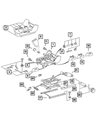 Genuine Mopar 2003-2006 Dodge Sprinter 3500 Front Adjuster Lock 5133215AA