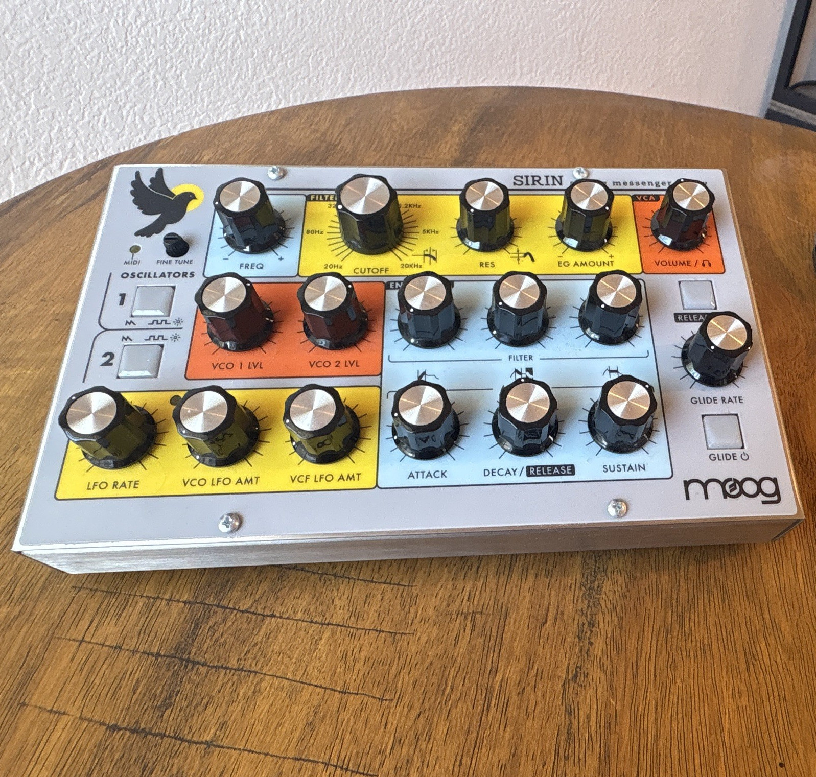 Moog Sirin Analog Desktop Synth Module + USB MIDI, Audio In/Out, CV, MIDI In