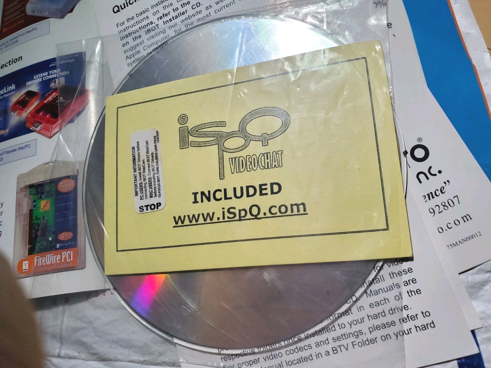 New Orange Micro Inc. For PC & Macintosh I Bot Pro Video Camera Disk Fire Wire