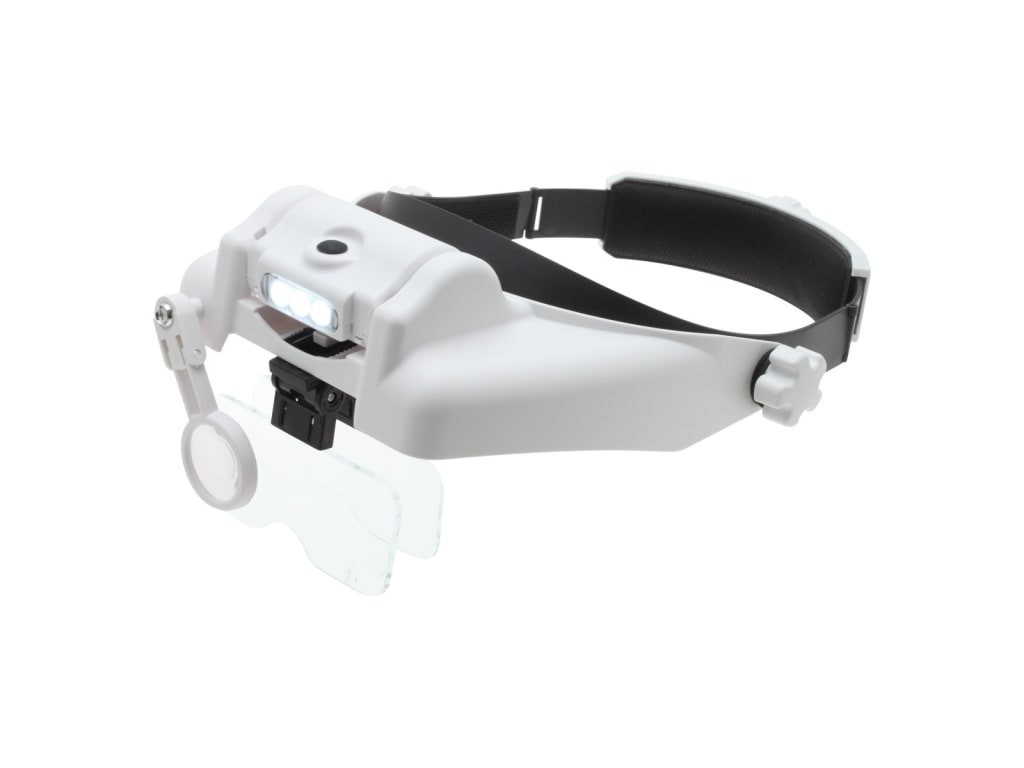 Aven Tools 26115 - Headband Magnifier with LED Light And Multiple Lenses (1x,
