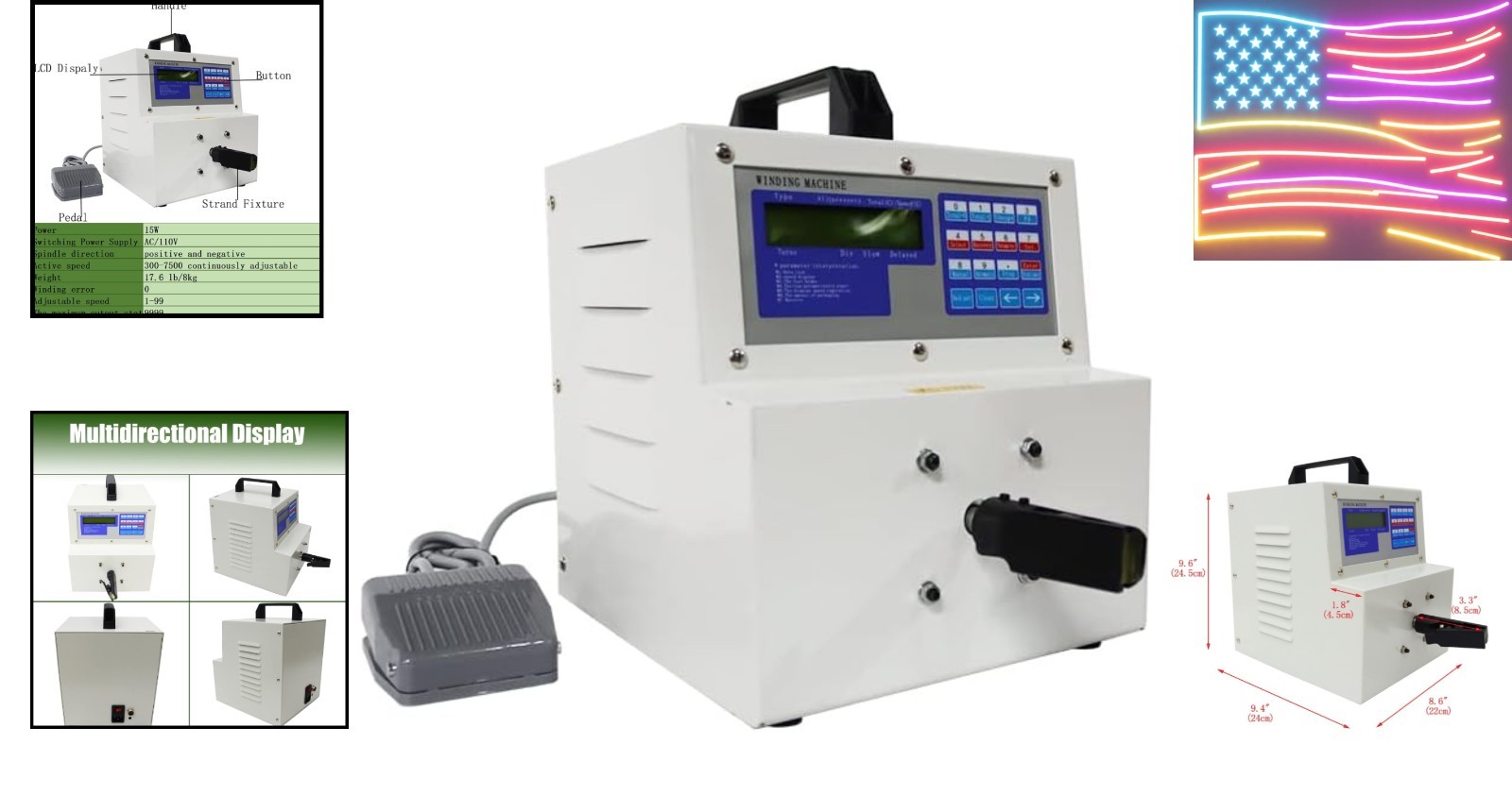110V 15W Automatic Wire Twisting Machine High-speed Cable Wire Twister Single...