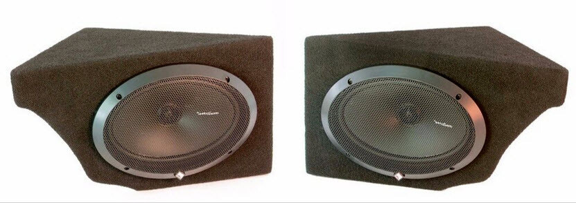 68-75 Corvette CONVERTIBLE Speaker Enclosures w/ROCKFORD FOSGATE Speakers