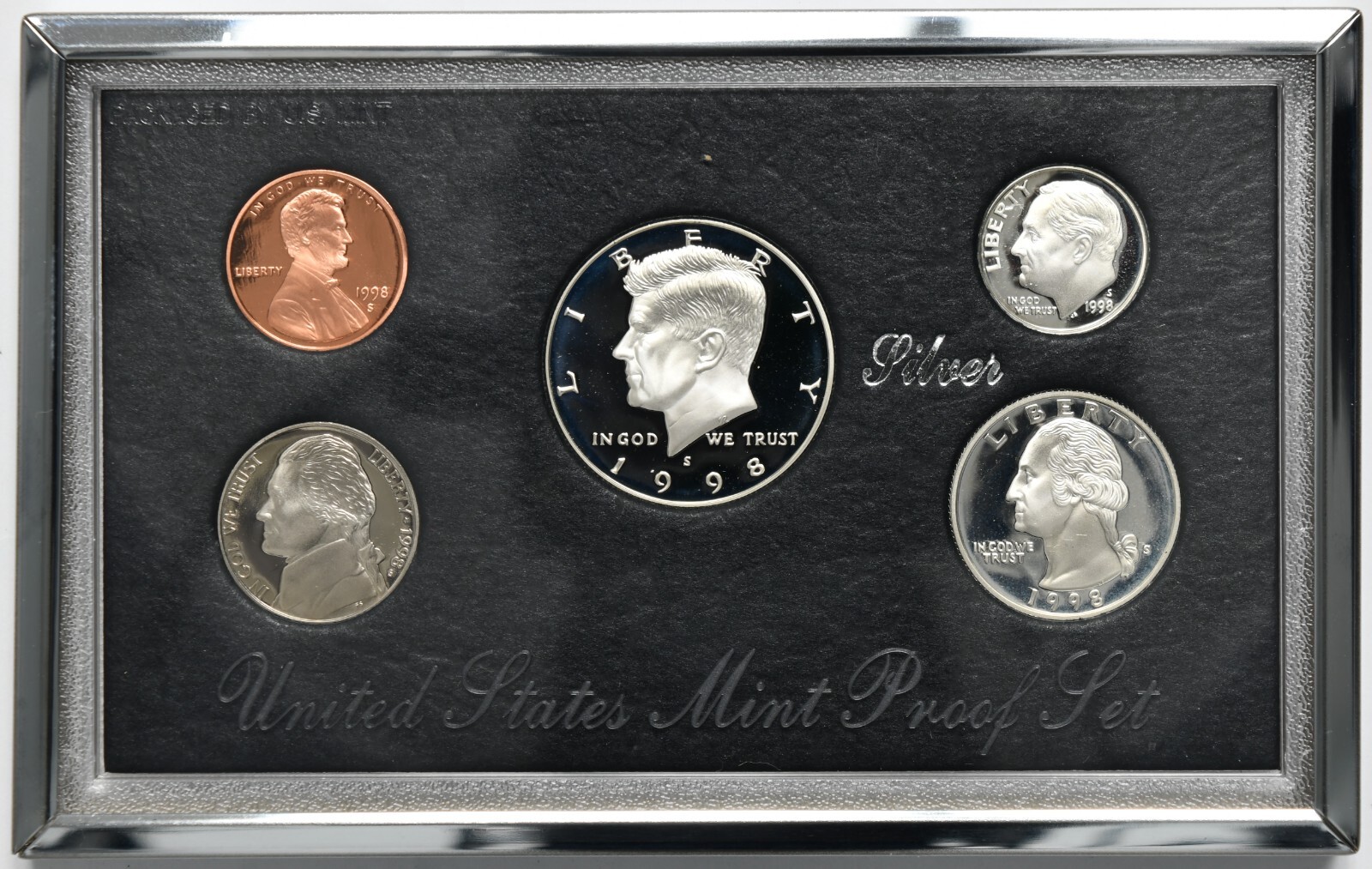 1998 United States Premier Silver Proof Set w/ Box & COA
