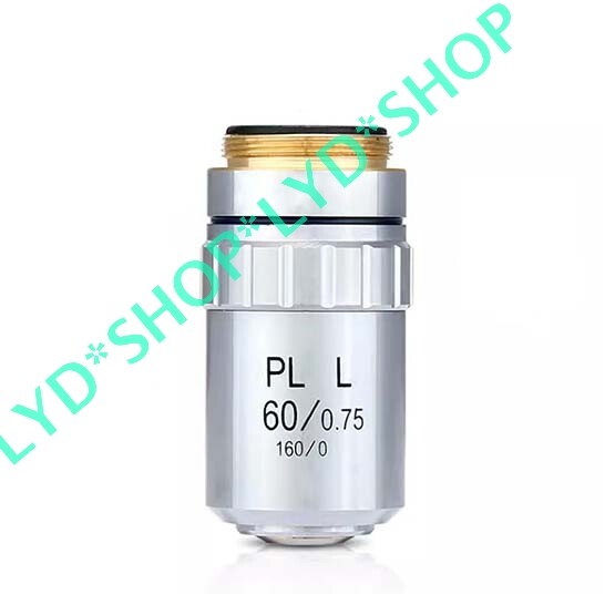 1pc New PLL 60/0.75 160/0 Metallography Achromatic Objective Lens Thread 20.2mm