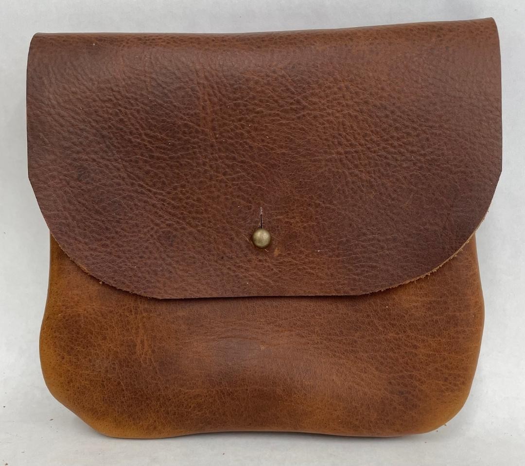 BISON BUFFALO LEATHER POSSIBLES BALL BAG BELT POUCH MADE IN THE USA