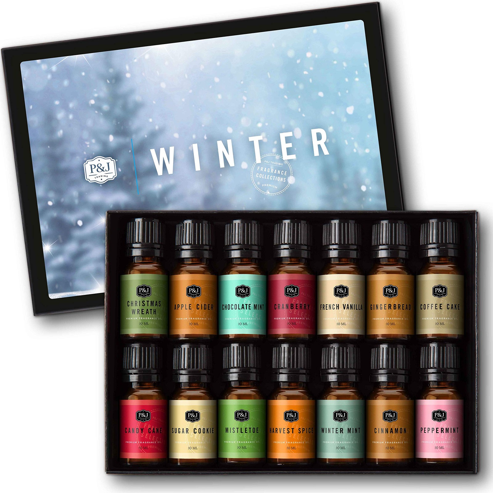 P&J Trading Fragrance Oil Winter Set | Candle Scents for Candle Making, Fresh...