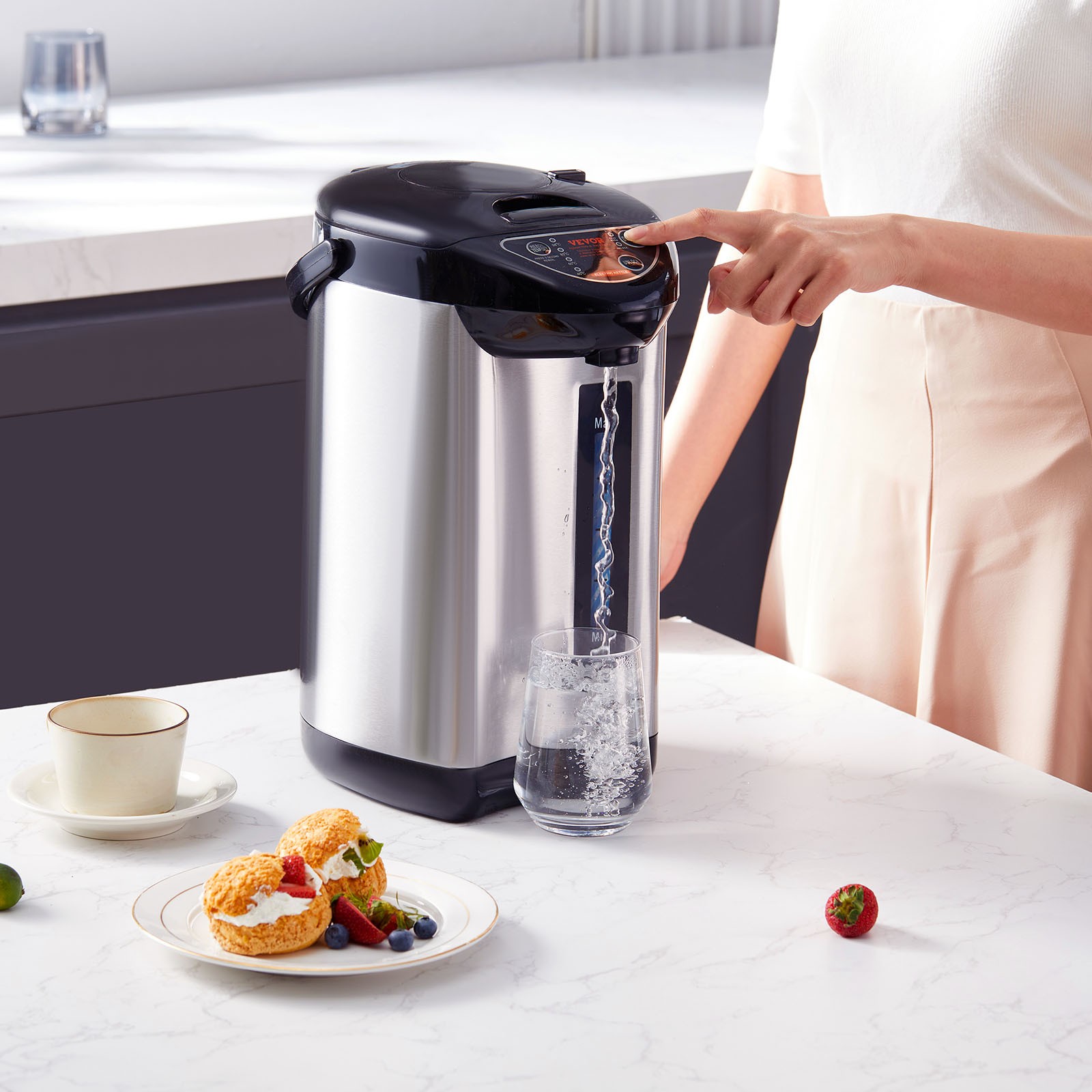 VEVOR Instant Hot Water Dispenser 4L/135oz Electric Countertop Water Dispenser