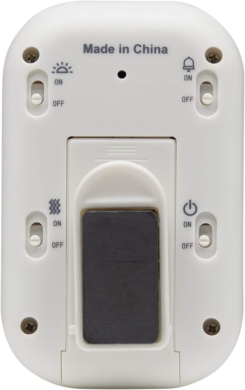 Multi-Alert (Sound, Light, Vibration) Digital Timer, Standard, White