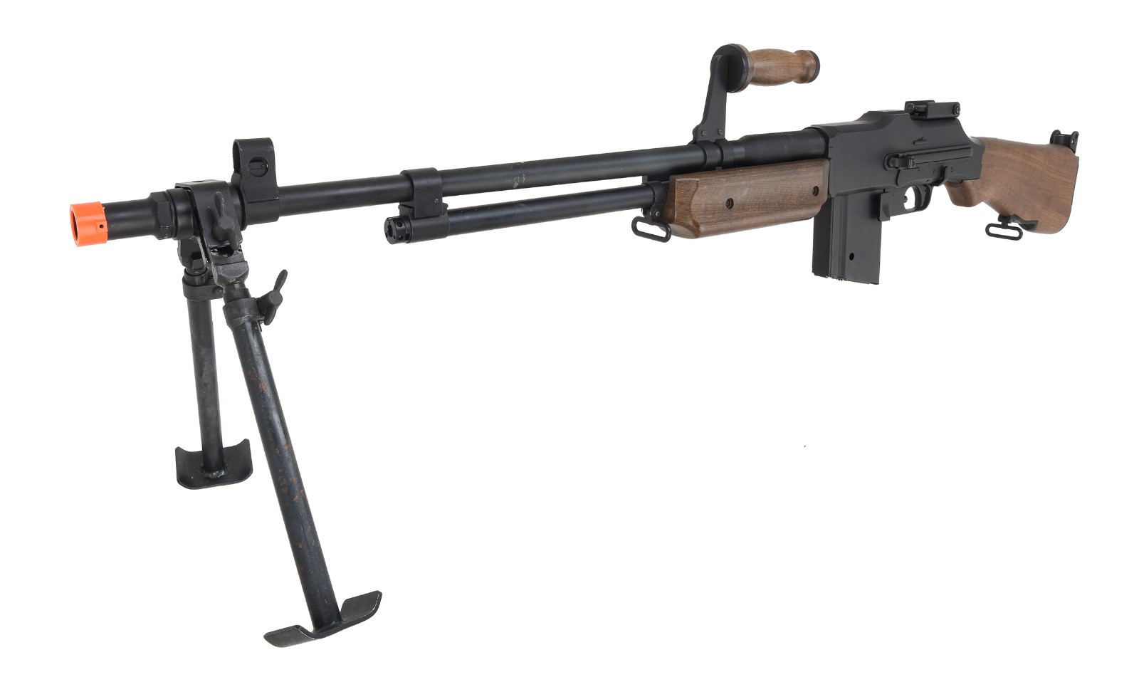 EXCELLENT RARE Ohio Ordnance M1918 BAR SLR Airsoft Rifle - 2 Magazines & Charger