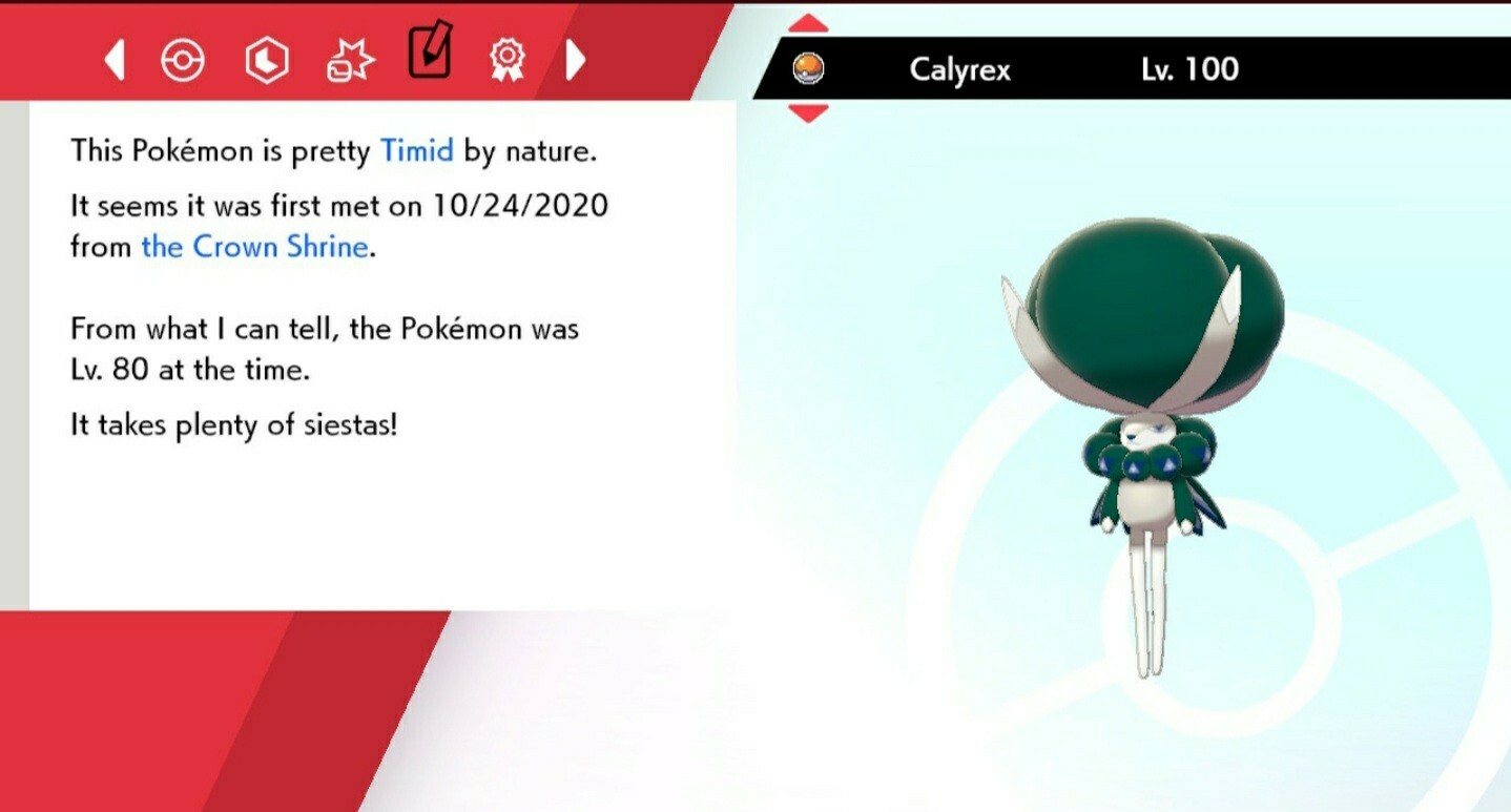 Calyrex For Pokémon Sword & Shield