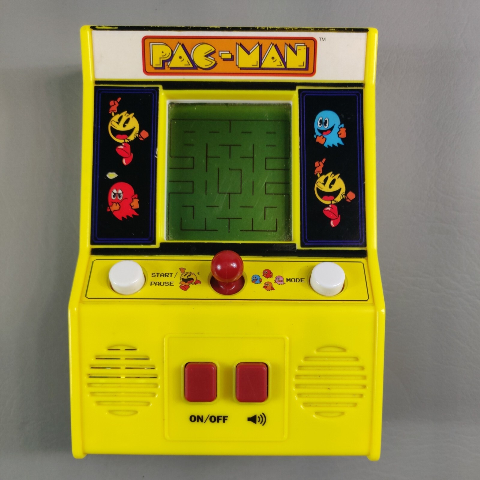 PACMAN Mini Handheld Arcade Game Bandai Namco Retro Video Machine.  Tested Works