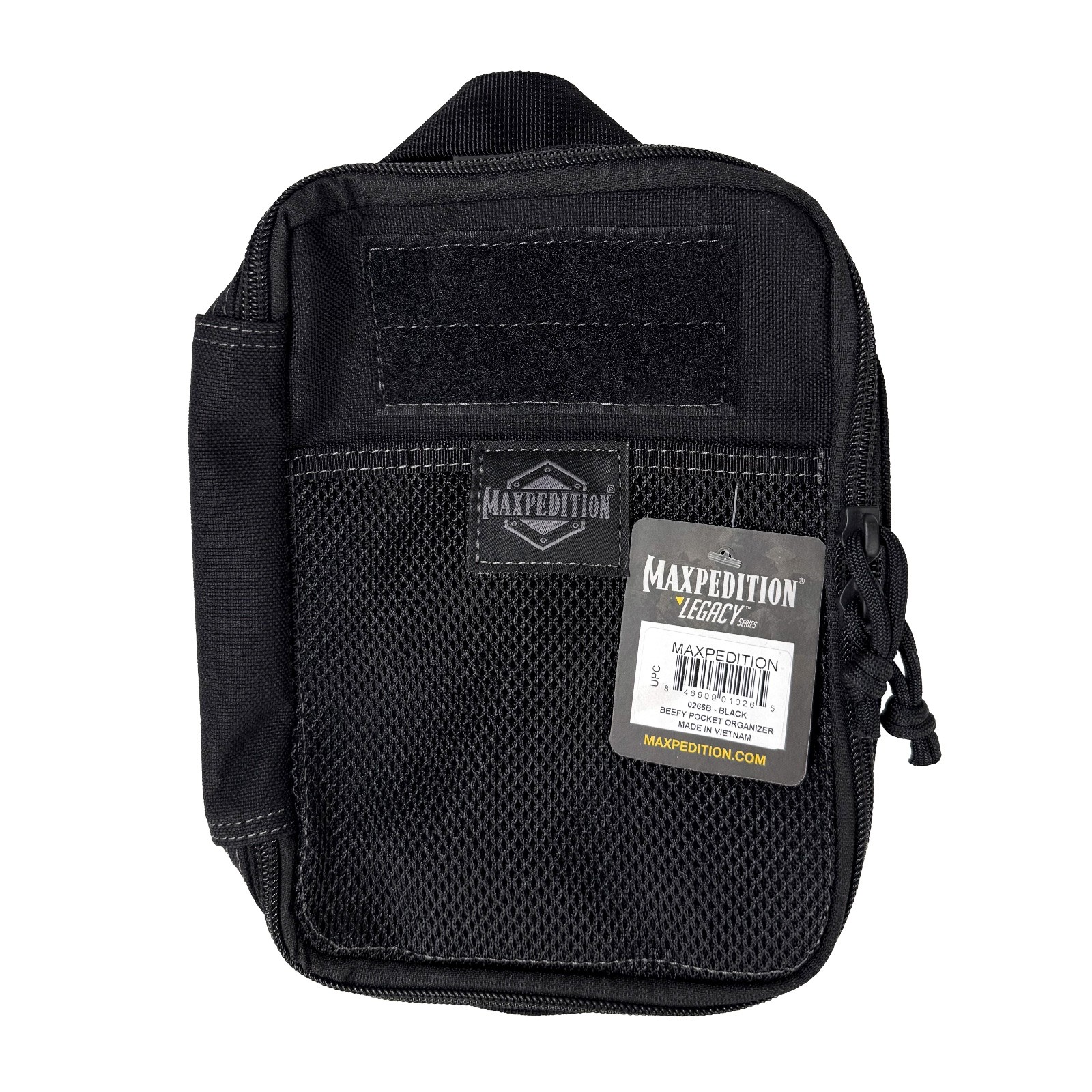 Maxpedition Beefy Pocket Organizer Black 1000D Nylon Large Carry Handle #0266B
