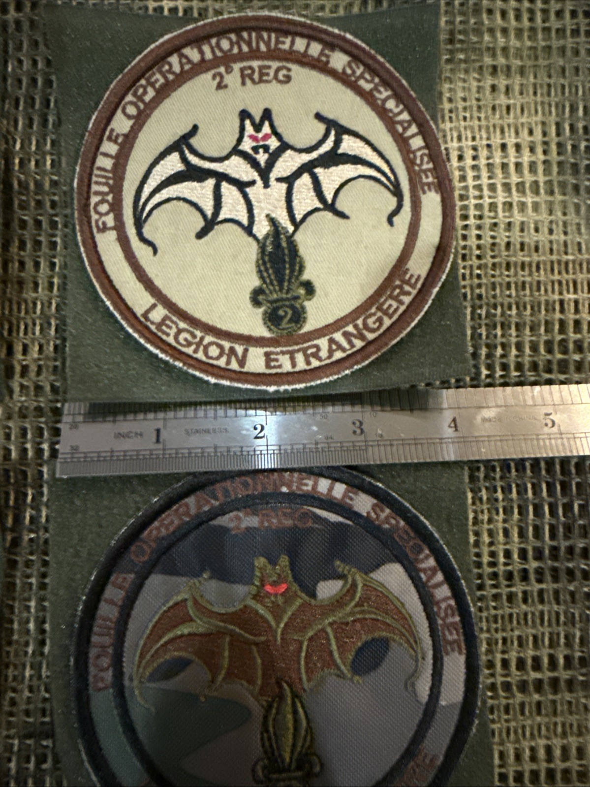 French Foreign Legion 2 Reg Patch Commando Group Of 4 Variants
