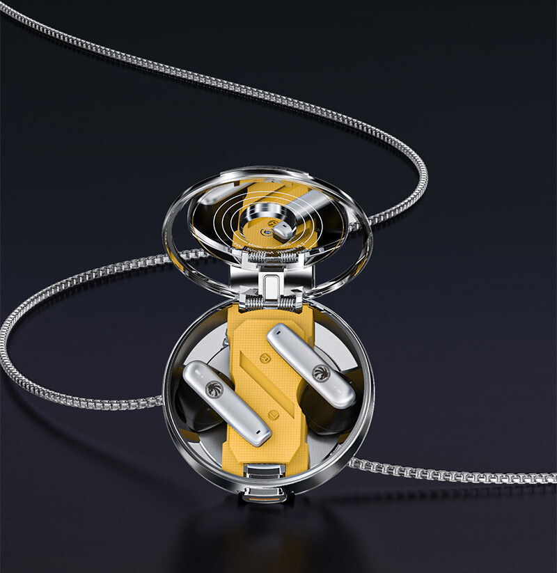 Necklace Bluetooth 5.3 Earbuds for iphone Samsung Android Wireless Headphones