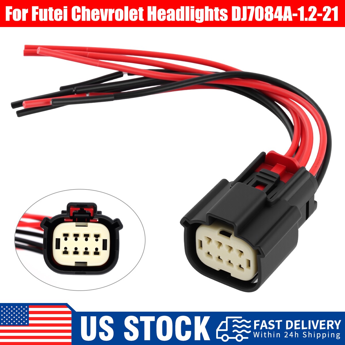 84005964 19418470 For Chevrolet Silverado 2016-2023 Headlights connector Plug
