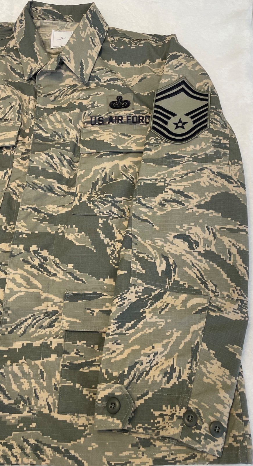 USAF Digital Tiger Camo Pattern Size 42L Coat Men's Utility Air Force Jacket