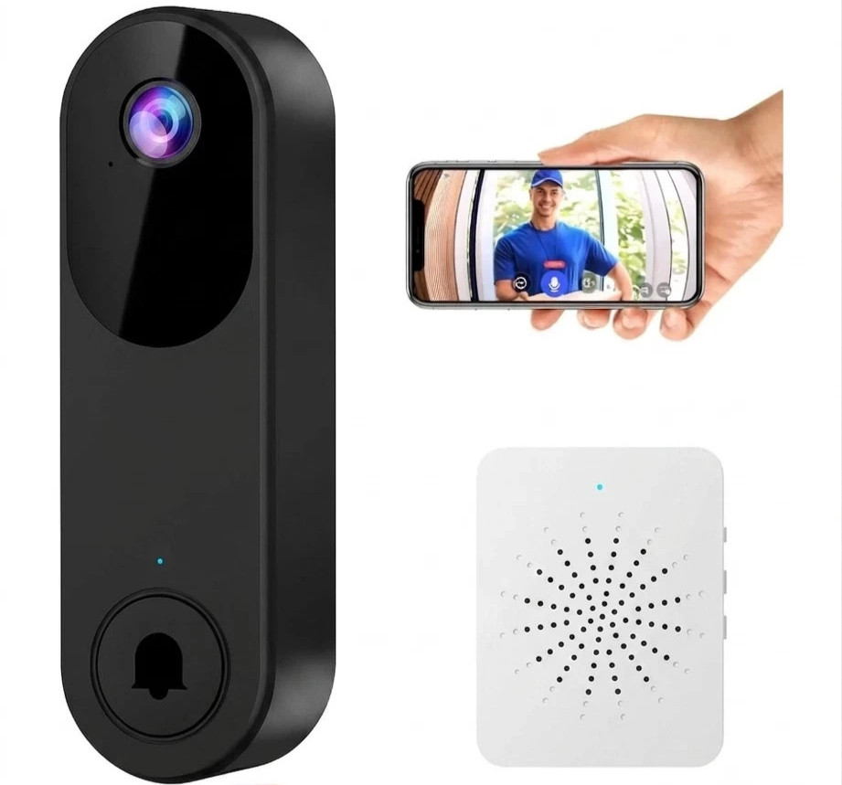 WiFi Ring Doorbell 1080P HD Security Camera Wireless Door Bell Camera With Chime