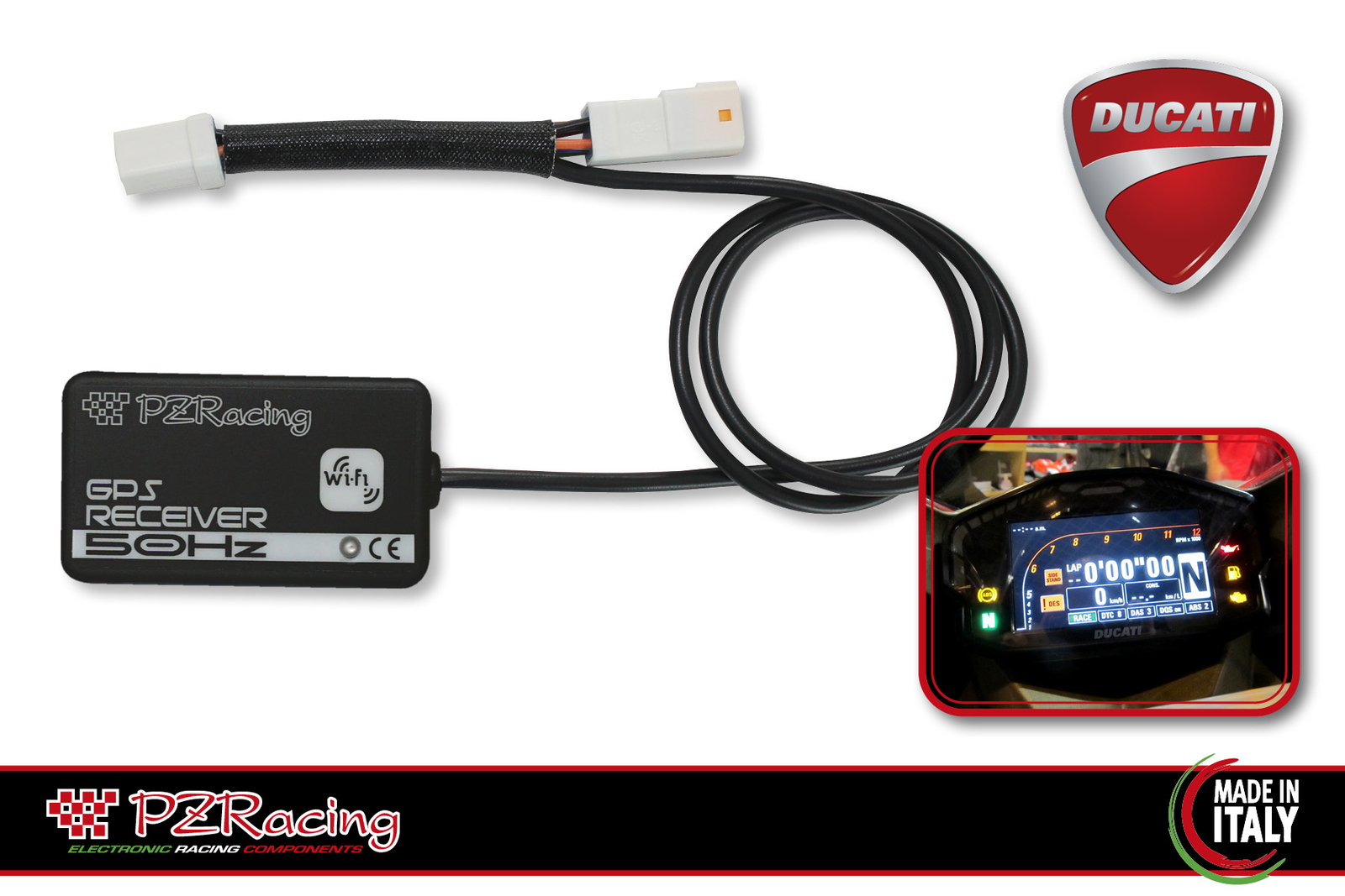 PA700 P-TRONIC PLUG & PLAY DUCATI PANIGALE 899 959 PZRACING GPS RECEIVER 50HZ