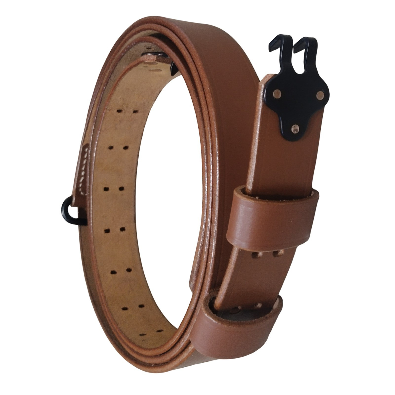 U.S. M1 Garand Rifle WWI 1907 Pattern Leather Sling (Steel)