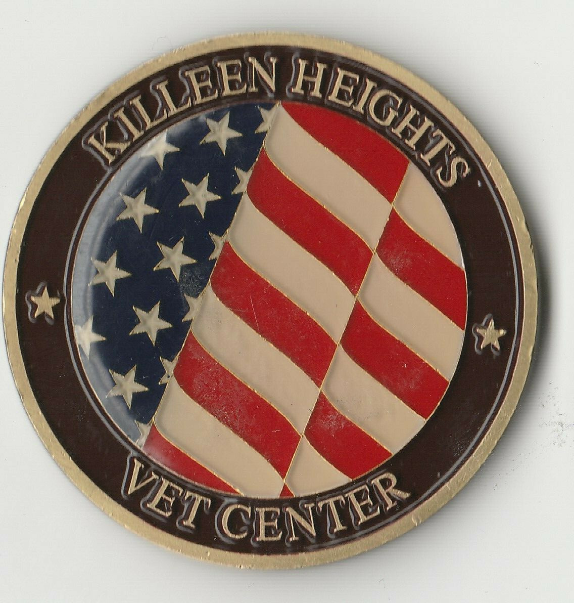 Killeen Heights Vet Center VA Challenge Coin  1.75" DIA BX3