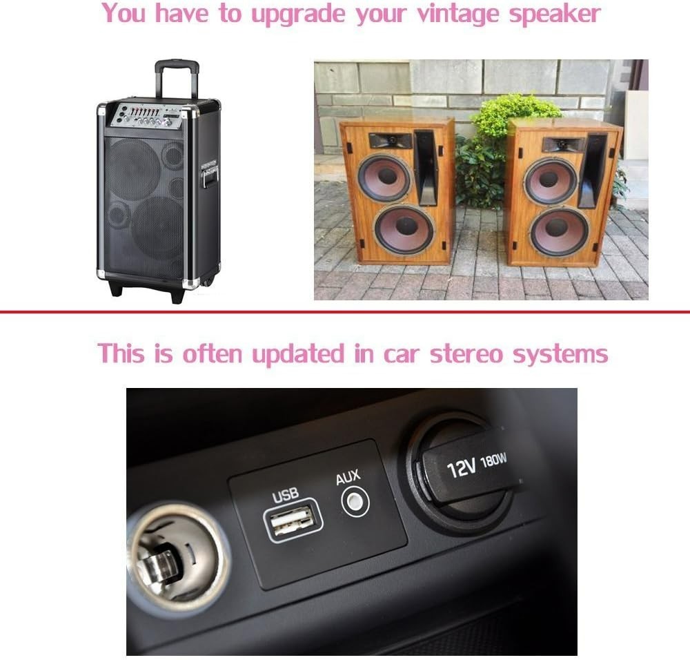 USB Bluetooth Receiver Adapter, Wireless Audio Adapter Car Kit Music Receiver...