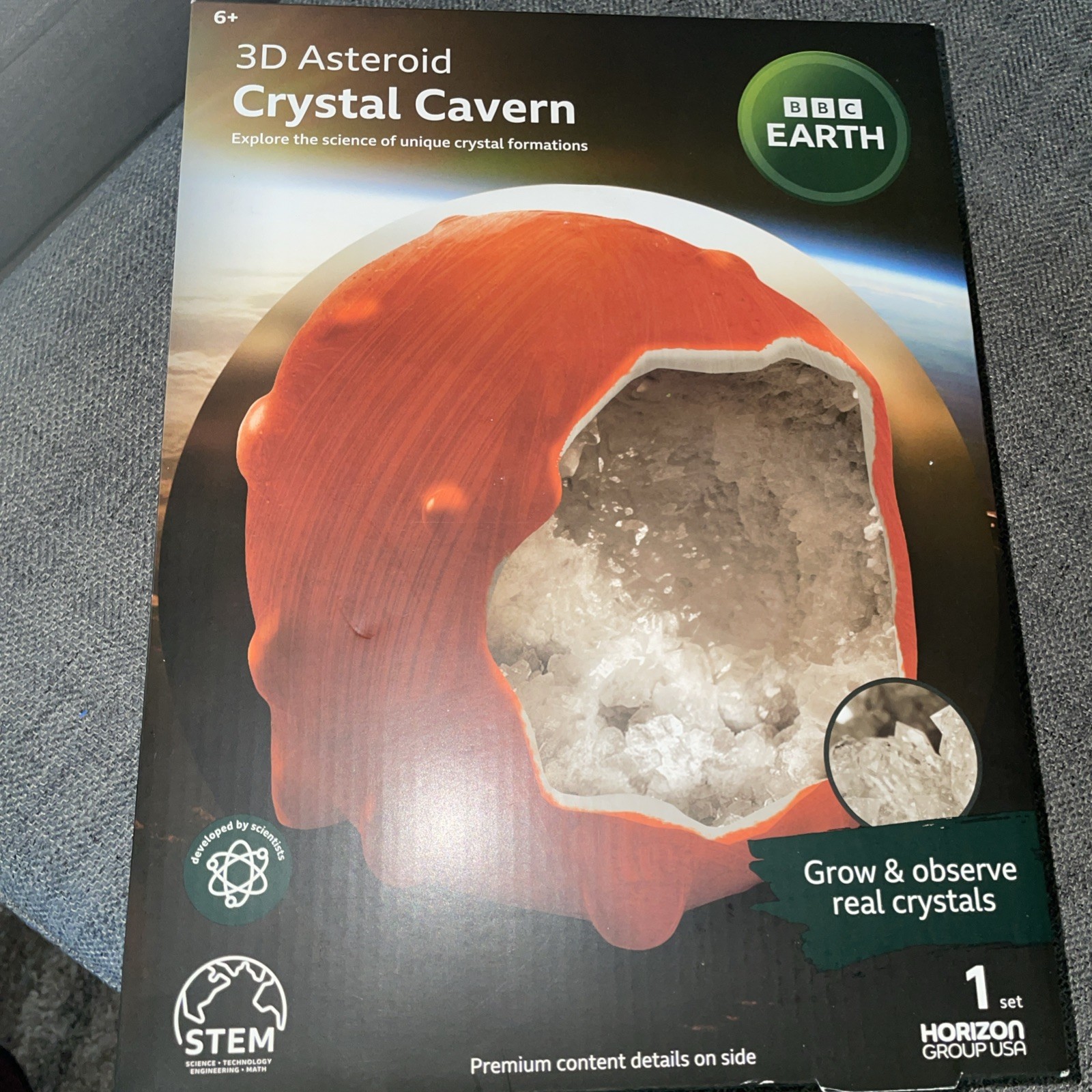 BBC Earth 3D Asteroid Crystal Cavern Grow & Observe Crystals