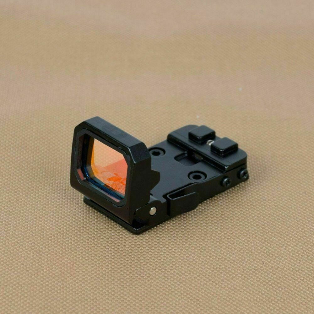 Tactical Mini Folding Flip Up Red Dot Reflex Sight RMR Scope Mount Holographic
