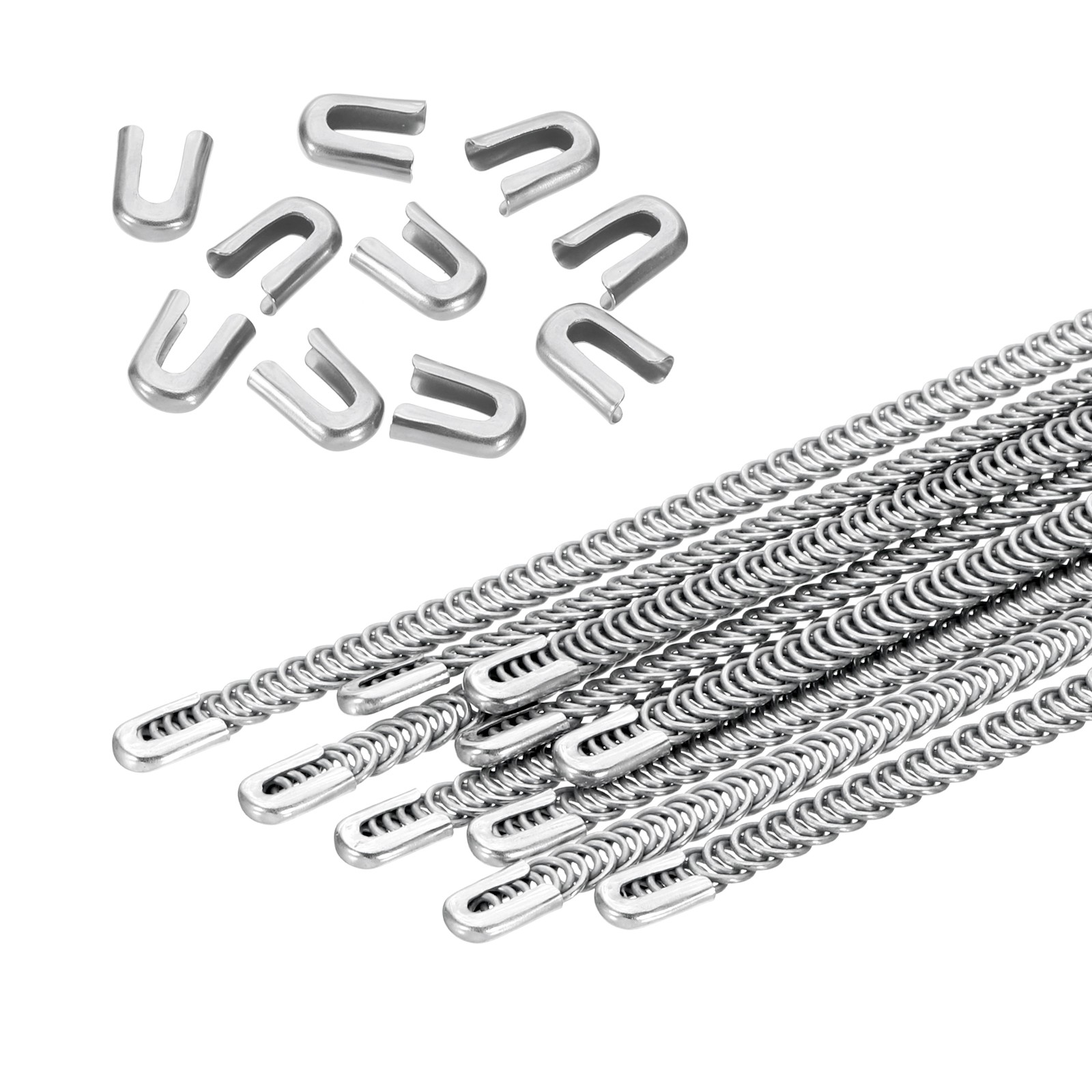 10 Pcs 6 Inch 304 Stainless Steel Corset Boning Spiral Metal Boning Kit (6mm)