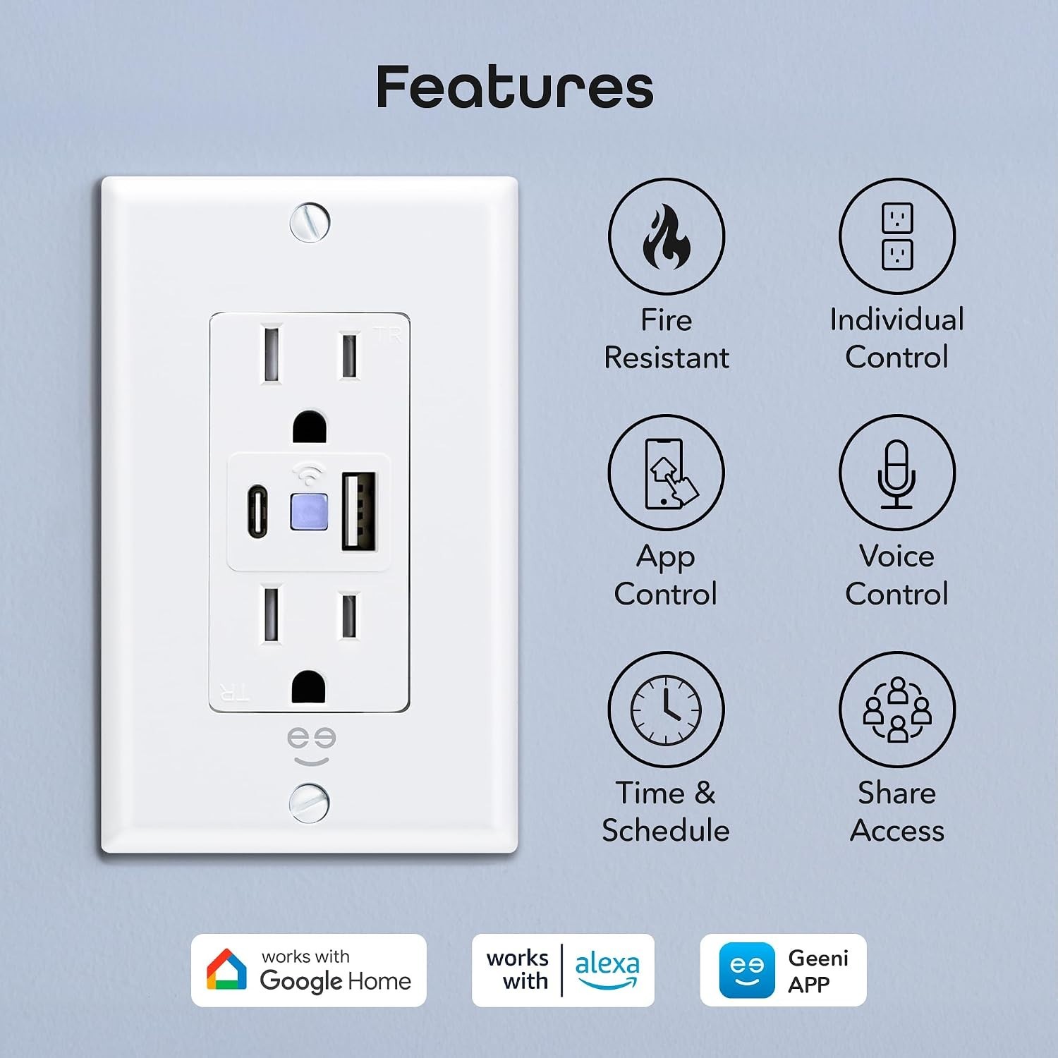 Smart Outlet with Overload Protection & Voice Control - Embed Automation Today!