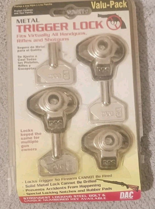 DAC Metal Trigger Locks ( 1 ea. 3 pack ) new
