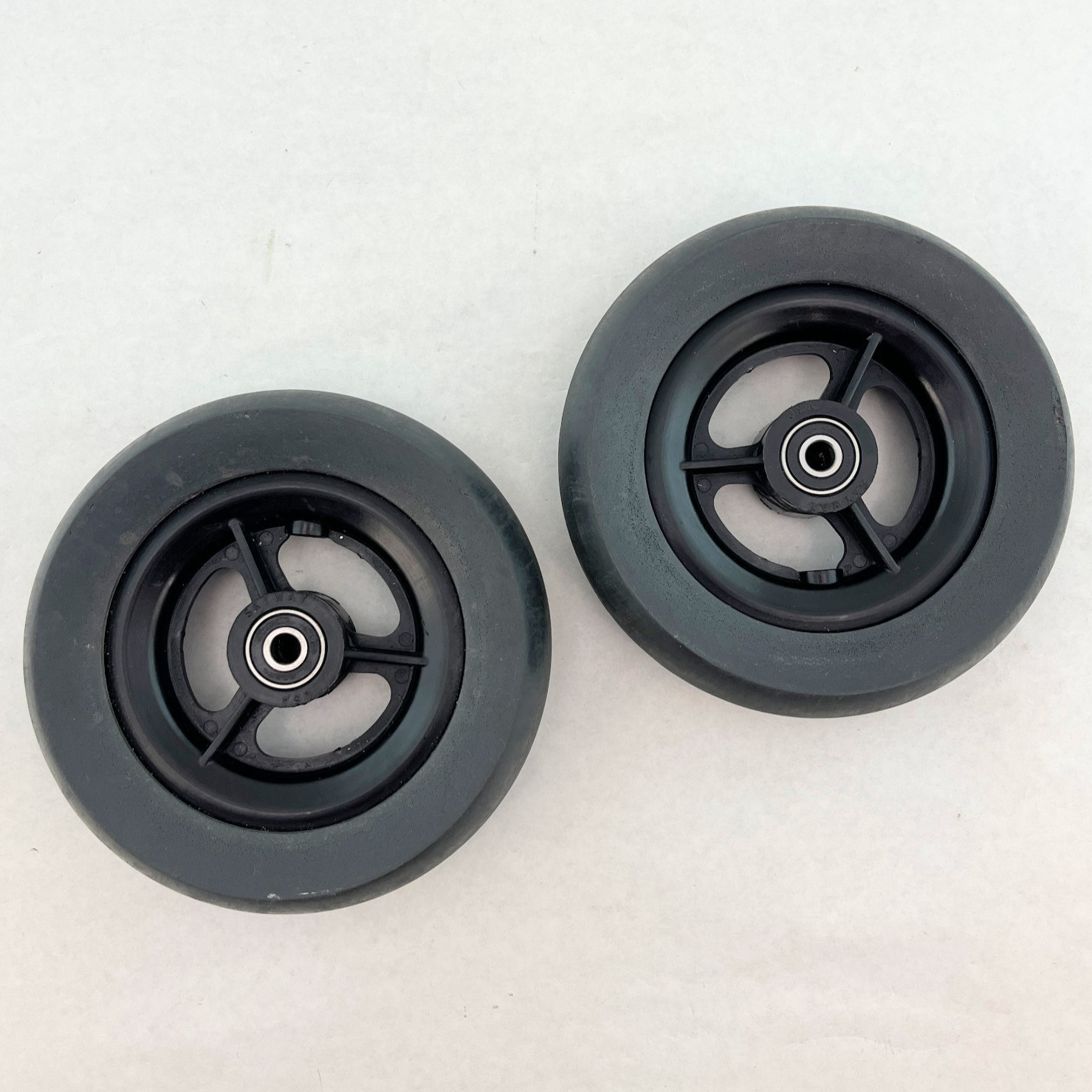 Pair of Wheelchair Caster Wheels Power Chair 5 1/2" Front Wheel Chair