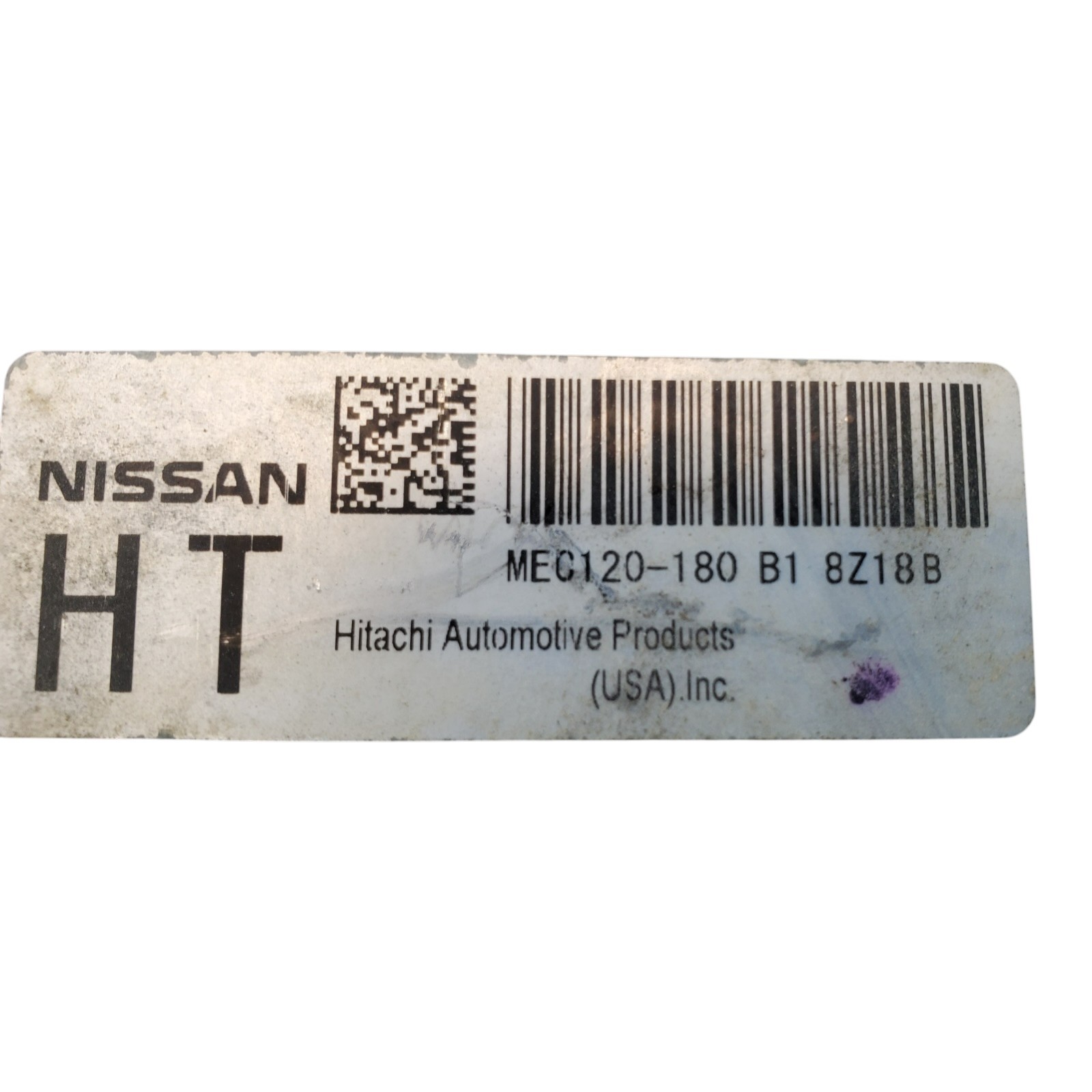 2009 Nissan Altima Computer Engine Control ECU ECM Brain Box Module MEC120-180B1