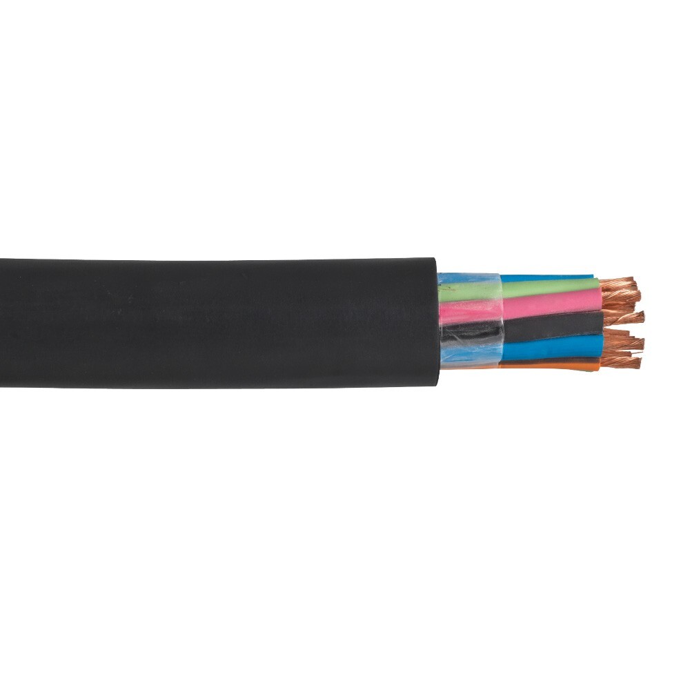 16 AWG 20 Conductor SOOW Portable Power Cable Black CPE Jacket UL CSA 600V