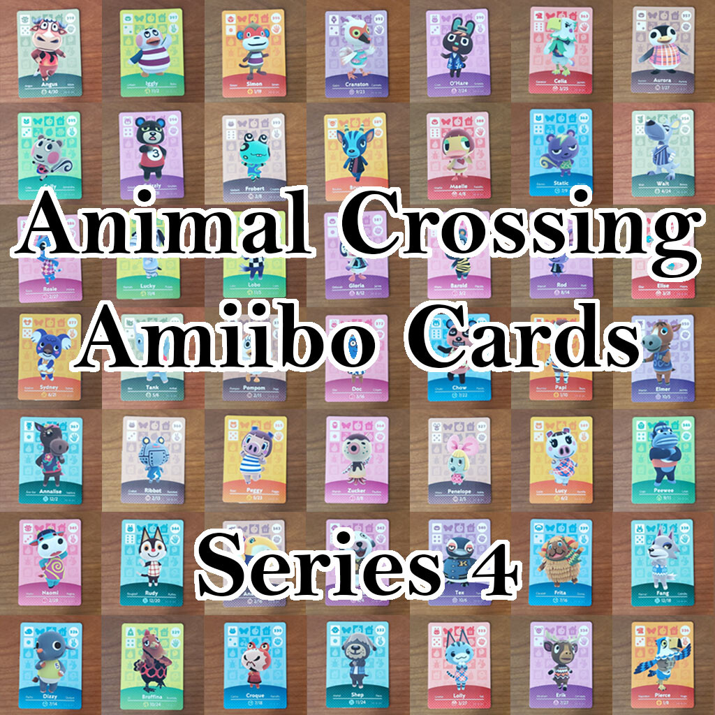 Animal Crossing Amiibo Cards Series 4 #301-400 Mint & Un-scanned (Choose cards)